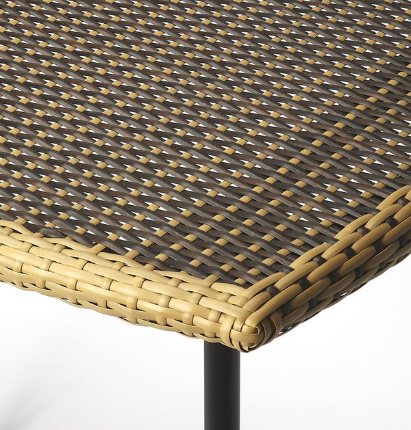 Butler Specialty Freeport Outdoor Rattan & Iron Pub Table - Stylish Design For Dining And Entertaining Outdoors Multi Iron,Black Woven Polyethelene (Pe) Synthetic Rattan 4476035-butler