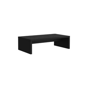 English Elm Desk sleek modern engineered wood 5.4" H compact office shelf unit with durable construction, eco-certified Black 24.41 L x 15.35 W x 3.15 H B097P250839