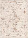 Unique Loom Finsbury Diana Machine Made Botanical Rug Beige, Ivory/Light Brown 9' 0" x 12' 2"