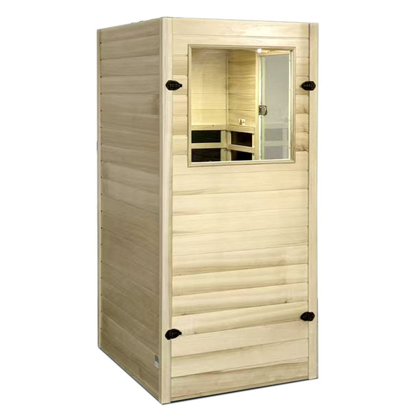 English Elm Xy-909mb-l--a European Aspen Infrared Sauna Cabin with Bluetooth and Digital Controls W5628P491821