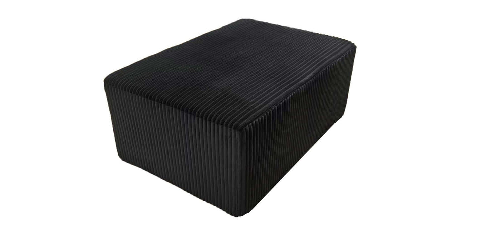 English Elm Full Corduroy Upholstered Ottoman Low Profile Footrest for Relaxed Living Room Seating B2748P437022