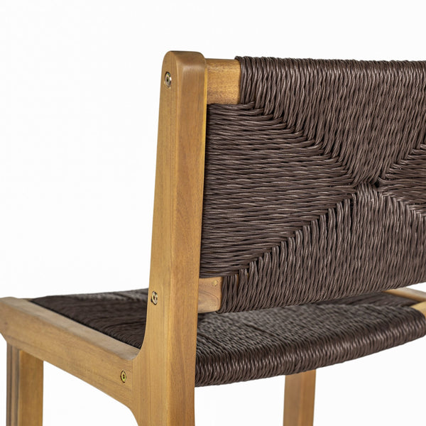 English Elm Christopher Knight Home® - Acacia Wood Outdoor Armless Barstool Set Of 2 - Stylish Teak Finish For Coastal Patio Charm N772P265278T