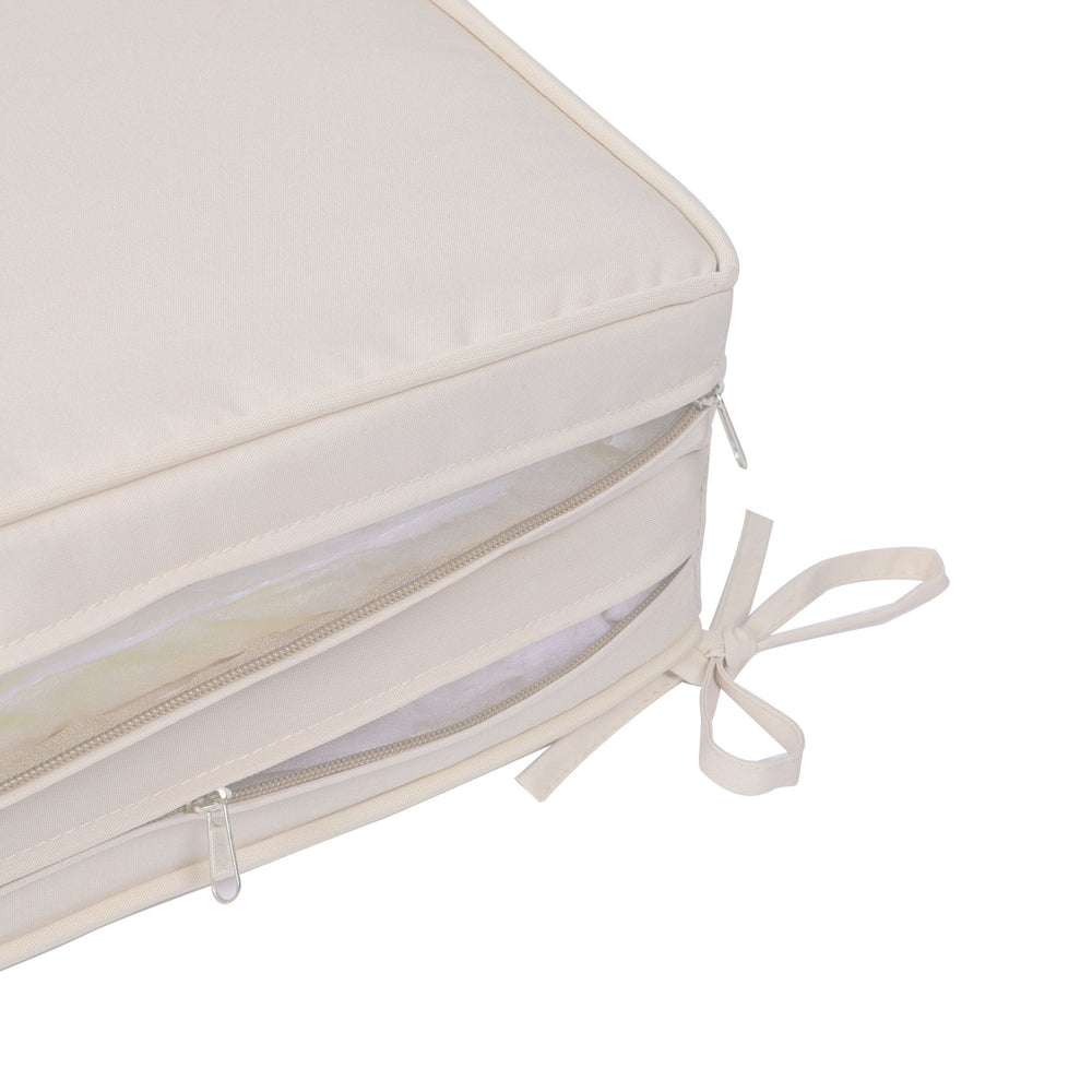 English Elm 2PCS 75" Chaise Lounge Cushion Set Blue Flower - Removable Zipper Covers, Straps, Indoor/Outdoor Comfort W419P147672