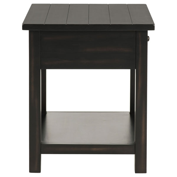 English Elm Castleton Farmhouse Pine Living Room Coffee and End Table Set with Worn Wood Finish B062S01639