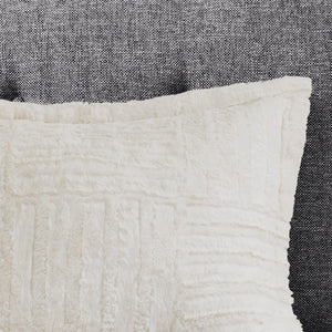 English Elm Full/Queen Plush Arctic Faux Fur Down Alternative Comforter Set - Checkboard Texture, OEKO-TEX Certified Cozy Luxury B03595031