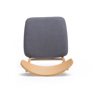 English Elm [video] Set of 2 Minimalist Dining Chairs with Cushioned Seats and Oak Rubberwood Legs N759P371095E