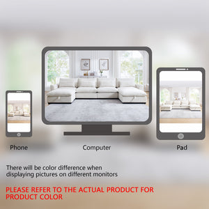 English Elm Brown Corduroy Modular Sofa Couch With Storage Ottoman – Deep Seat Comfort For Modern Spaces W714S00656