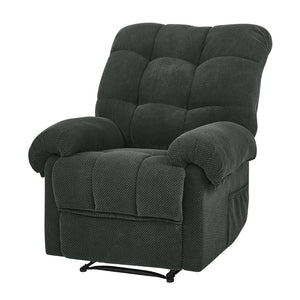 English Elm Camel Overstuffed Manual Recliner with High Density Padding for Modern Living Rooms Dark Gray W5568P449822