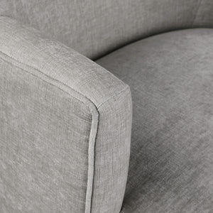 Clarita Light Grey Chenille Fabric Swivel Accent Chair 449Grey Meridian Furniture