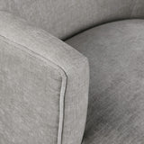 Clarita Light Grey Chenille Fabric Swivel Accent Chair 449Grey Meridian Furniture