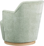 Clarita Mint Chenille Fabric Swivel Accent Chair 449Mint Meridian Furniture