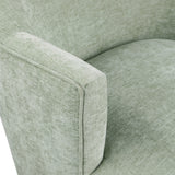 Clarita Mint Chenille Fabric Swivel Accent Chair 449Mint Meridian Furniture