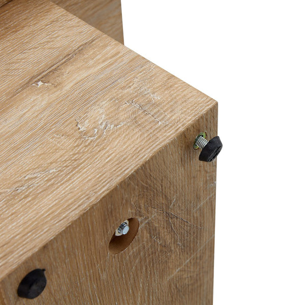 English Elm Modern Light Wood Texture MDF Coffee Table 43.3"x21.6"x17.2" — Spacious Top, Sturdy Legs, Easy Clean Finish W1151P295247