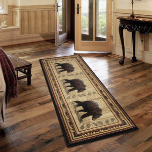 English Elm Nature'S Nest Gc_Cbl3010 2X3 Ft. Black Lodge Area Rug - Durable, Soft, Kid & Pet Friendly Design B186P180979