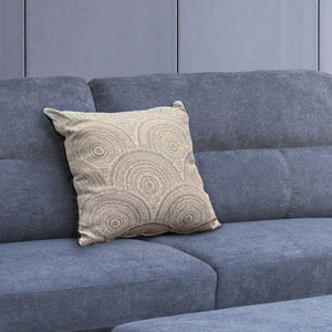 English Elm Domenico Tufted Sectional Sofa with Chaise Storage Ottoman and Pocket Coil Seats Gray B2749S00165