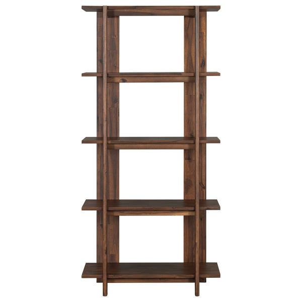 English Elm Christopher Knight Home® - 4-Tier Acacia Wood Bookcase with Anti-Tip Kit, Heavy-Duty Open Shelves Holds 120 lbs Each, Sleek Storage Solution Walnut N758P294084W