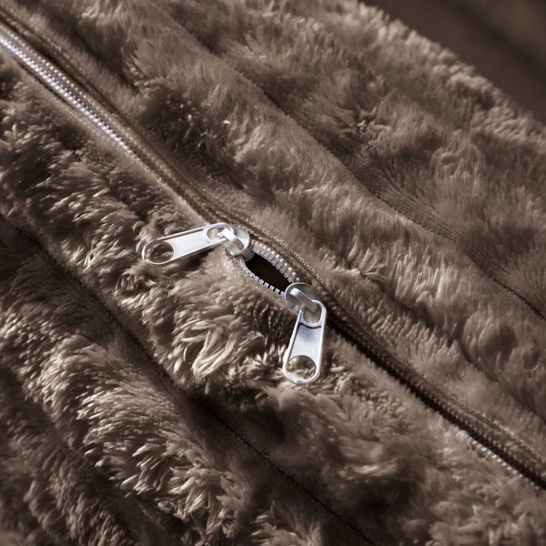 English Elm Plush Corduroy Ottoman with High-Density Sponge and Solid Wood Frame for Living Room & Office Seating Camel W1885P346912