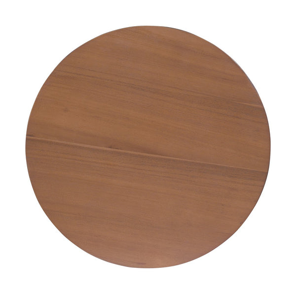 English Elm Christopher Knight Home® - ACACIA Solid Wood Side Table — 17.5" Round Top, Handcrafted Grain, Durable Modern Accent Table Natural+Black N770P269894N