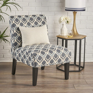 English Elm Accent Chair with Rubberwood Legs Plush Upholstery for Modern Living Spaces N771P218155B