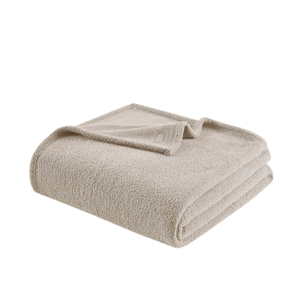 English Elm Dream Plush Twin Blanket 66x90 Soft Faux Feathersoft Polyester Cozy Lightweight Throw for Bed taupe 15.55 L x 11.61 W x 5.12 H B035P294114