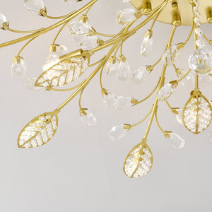 English Elm 15-light Gold Farmhouse Chandelier Seeded Glass Shades for Dining Room or Island W5008P466522