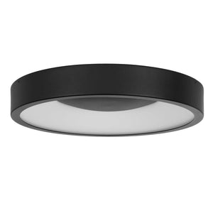 English Elm 14 Inch Aluminum Flush Mount Led Ceiling Light Dimmable for Kitchens and Hallways Black B370P421874