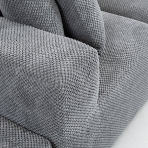 English Elm Modular Low Profile Sectional Sofa Plush Chenille Upholstery for Cozy Living Rooms W3326S00031