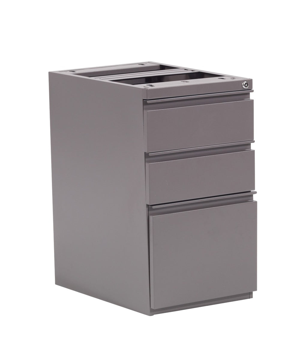 OSP Home Furnishings 22" Under Desk Pedestal with Box File Drawers and Ball Bearing Slides for Office PTO22BBF-M