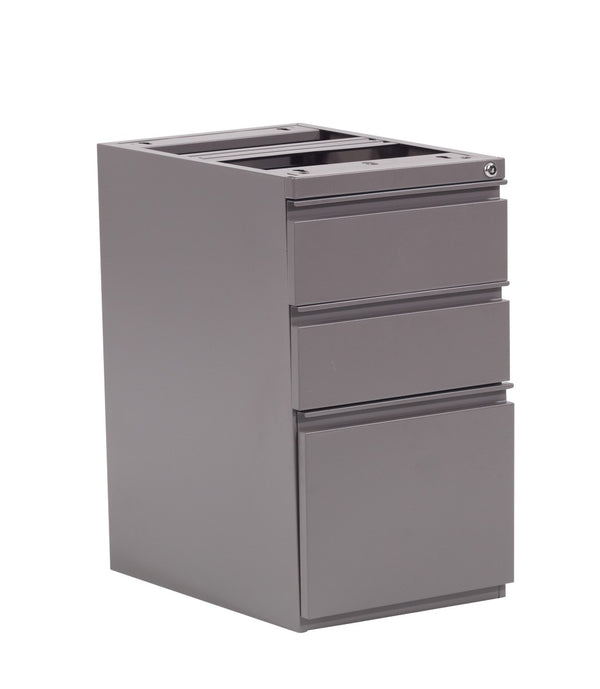 OSP Home Furnishings 22" Under Desk Pedestal with Box File Drawers and Ball Bearing Slides for Office PTO22BBF-M