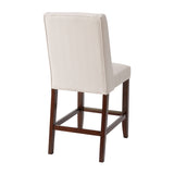 Madison Park Brody Modern/Contemporary Wing Counter Stool MP104-0040 Cream