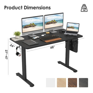 English Elm Stary Electric Standing Desk - Adjustable Height Sit-Stand Home Office Desk With Ergonomic Design T3623P339393-GIGA