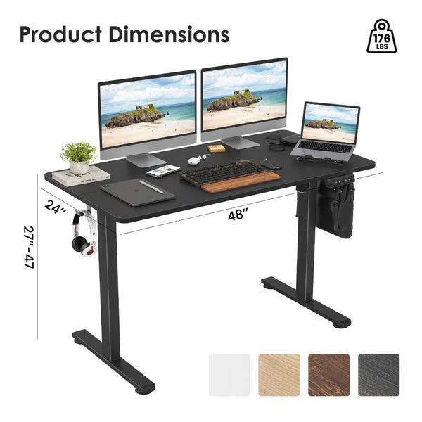 English Elm Stary Electric Standing Desk - Adjustable Height Sit-Stand Home Office Desk With Ergonomic Design T3623P339393-GIGA