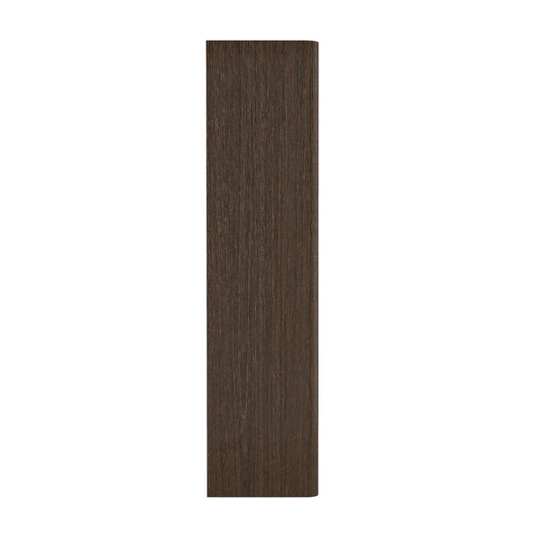 English Elm Rivington 28" Open Bookcase Dark Walnut — 5-Tier Adjustable Shelves, Modern Wood Grain Storage B365P398312