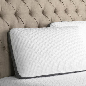 English Elm Bamboo Charcoal Memory Foam King Pillow Dual Sided Cooling Gel Hypoallergenic Support B180P172214
