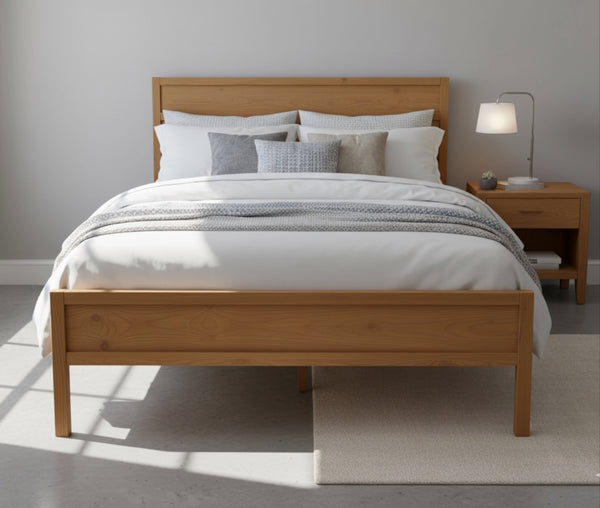 English Elm Maddox Modern Wood Queen Panel Bed With Underbed Storage, Durable Design & No-Box-Spring Support B050P396160