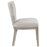 English Elm Ivory and Champagne Side Chair With Padded Seat (Set Of 2)