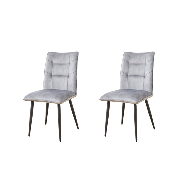 English Elm Modern Velvet Dining Chairs Set Of 2 - Plush Cushioned Seats With Iron Frames In Stylish Colors N842P284569E