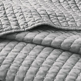 Madison Park Keaton Casual 3 Piece Quilt Set MP13-1239 Grey