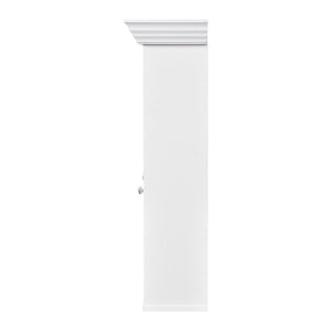 English Elm 47" Wall Mounted Bathroom Cabinet with Mirror — Space-Saving 3 Adjustable Shelves, Pine Accents, Water-Resistant Finish N710P264268K