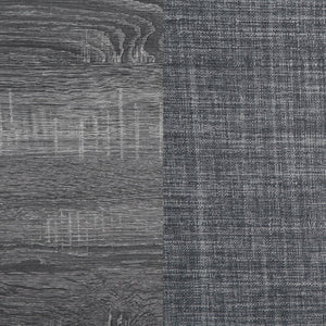 English Elm Van Slyke Grey six-piece dining set with nailhead-trim chairs, bench & black frame for modern style B062P358491