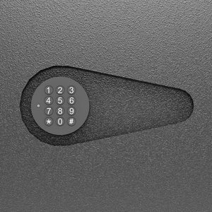 English Elm Wall Hidden Safe Between Studs with Digital Keypad, Heavy-Duty Steel, Alarm Lock, Removable Shelves for Guns Valuables W396P195617