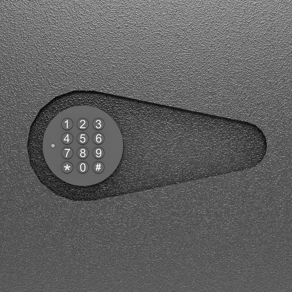 English Elm Wall Hidden Safe Between Studs with Digital Keypad, Heavy-Duty Steel, Alarm Lock, Removable Shelves for Guns Valuables W396P195617