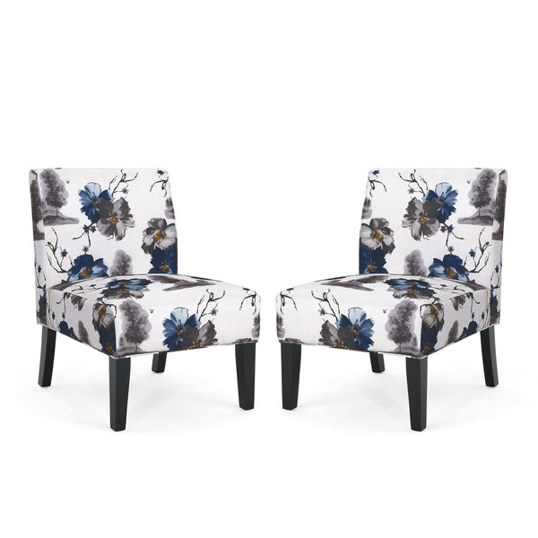 English Elm Christopher Knight Home® - Accent Chair - Mid-Century Modern Comfort, Blue Upholstery, Durable Rubberwood Frame, Stylish Design N771P218158Z