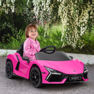 English Elm Qaba Kids Electric Dirt Bike 6v Battery Powered Ride on with Training Wheels Ages 3 to 8 Pink W2225P249891