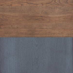 English Elm Americana Chairside End Table Rubberwood Build Distressed Finish with Usb Port Storage B108P193076