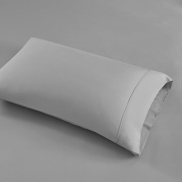 English Elm 4-piece King Sateen Cotton Blend Sheet Set with Cooling Moisture Wicking Peached Finish Grey B035P437423