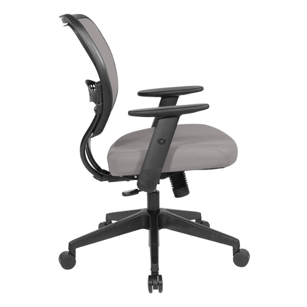 OSP Home Furnishings Silver Ion Antimicrobial Ergonomic Office Chair with Lumbar Support and Adjustable Arms Stratus 5500D-R103