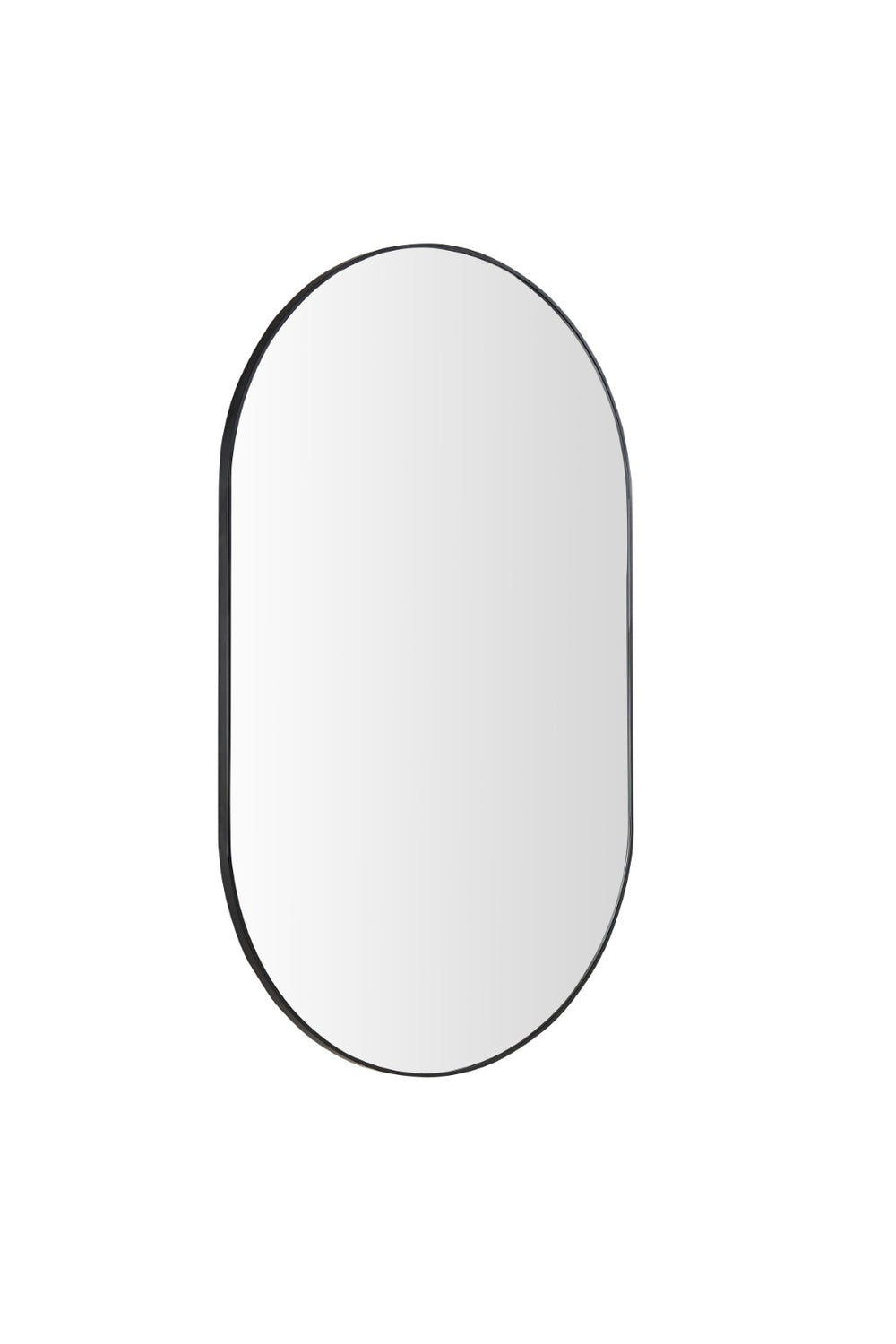 English Elm Wall Mirror 40X30 Inch Black Oval Metal Frame – Modern Wall Decor For Bathroom, Bedroom & Living Room W2091P345011-GIGA