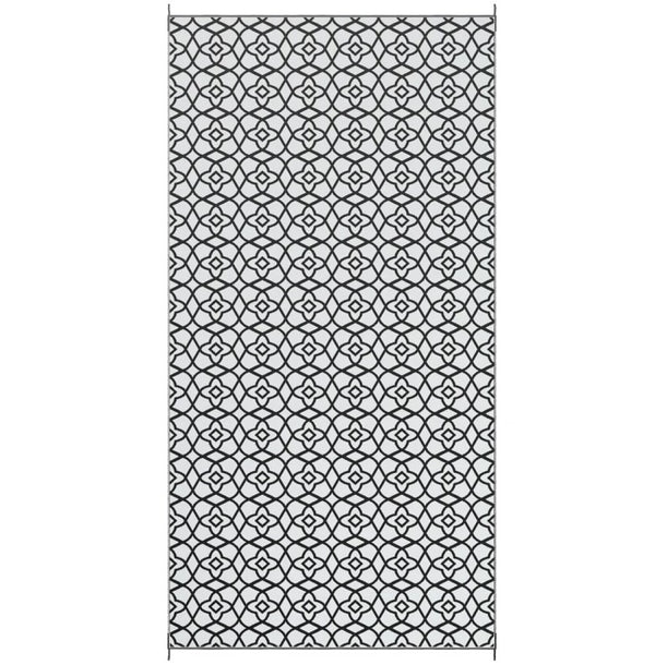 English Elm Geometric Reversible Polypropylene Outdoor Rug Uv Resistant Waterproof Patio Deck Mat T3971P421034