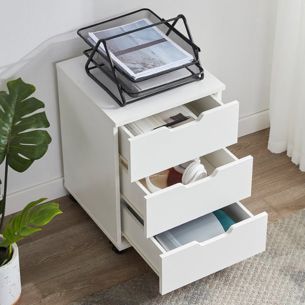 English Elm 3-drawer Rolling Wood File Cabinet on Casters for Home Office Under Desk Storage T3623P493349